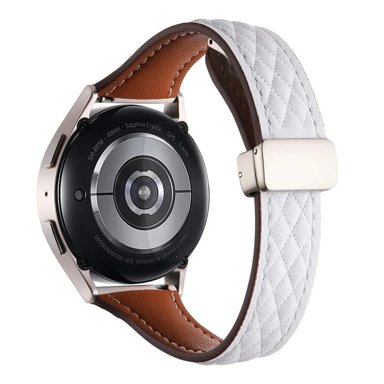 For Samsung Galaxy Watch3 45mm / Huawei Watch GT 4 46mm Watch Band 22mm Genuine Cow Leather Strap