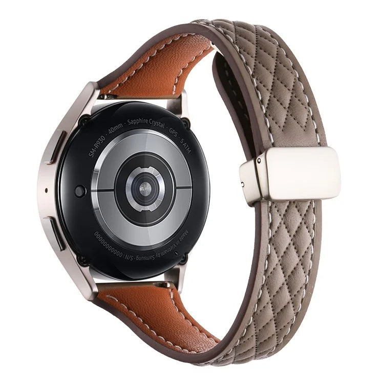 For Samsung Galaxy Watch3 45mm / Huawei Watch GT 4 46mm Watch Band 22mm Genuine Cow Leather Strap