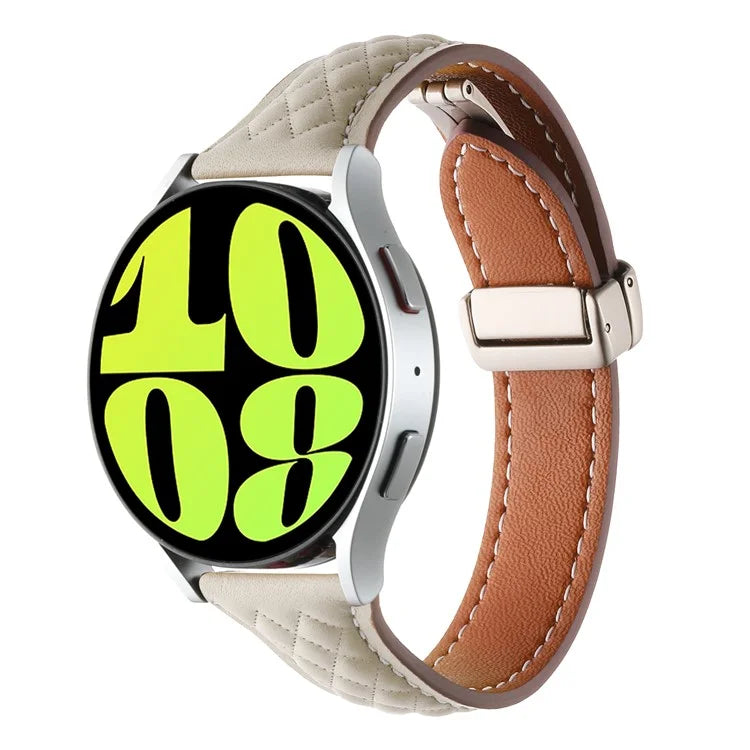 For Samsung Galaxy Watch3 45mm / Huawei Watch GT 4 46mm Watch Band 22mm Genuine Cow Leather Strap