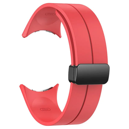 For Google Pixel Watch 2 / Pixel Watch Silicone Band Watch Strap with Magnetic Folding Buckle