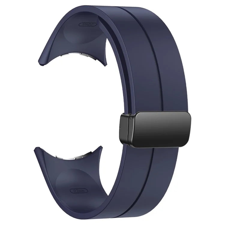 For Google Pixel Watch 2 / Pixel Watch Silicone Band Watch Strap with Magnetic Folding Buckle