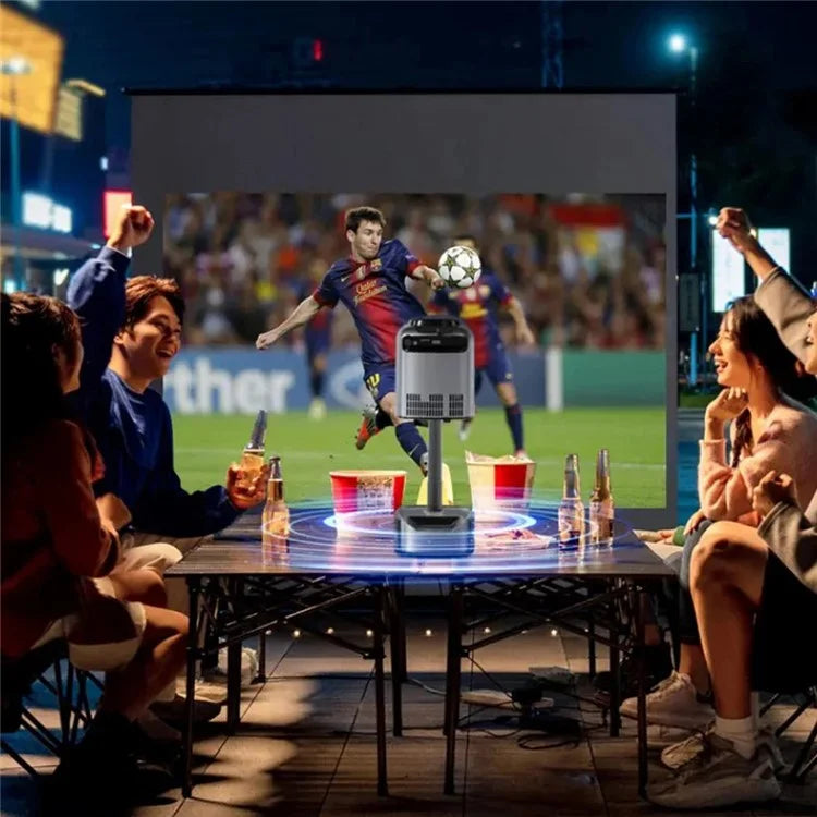 TS-1 Home Theater Telescopic Bracket 4K Projector EU Plug (with Projection Screen)