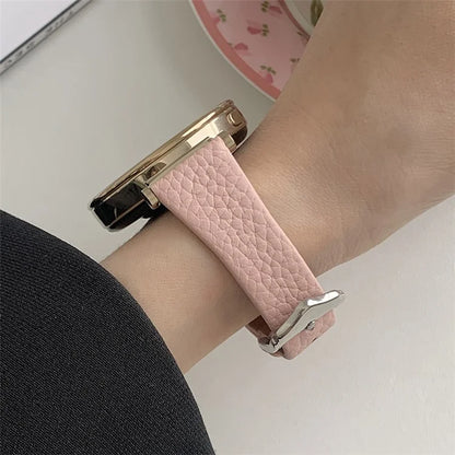 For Huawei Watch GT 4 41mm / Garmin Venu 3S / Venu 2S 18mm Replacement Strap Litchi Texture Band