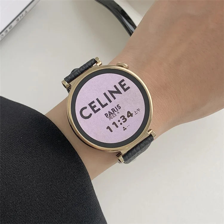 For Huawei Watch GT 4 41mm / Garmin Venu 3S / Venu 2S 18mm Replacement Strap Litchi Texture Band