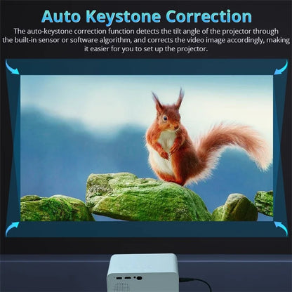 L012AH Remote Electric Focus Bluetooth Portable 110 ANSI Home Theater Projector (CE)