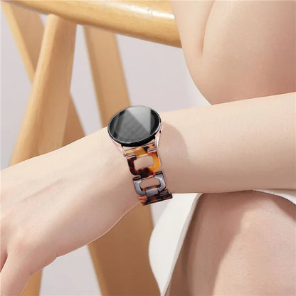 Watch Strap for Garmin Forerunner 645 / 645 Music D-Shape Resin Bracelet Watchband