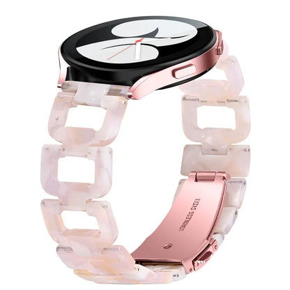 For Pebble 2 / Time Round Resin Watch Strap D-Shape Replacement Watchband
