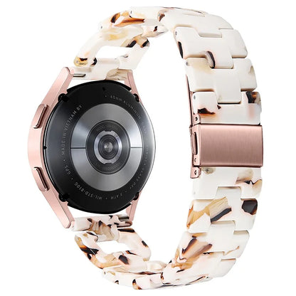 For Pebble 2 / Time Round Resin Watch Strap D-Shape Replacement Watchband