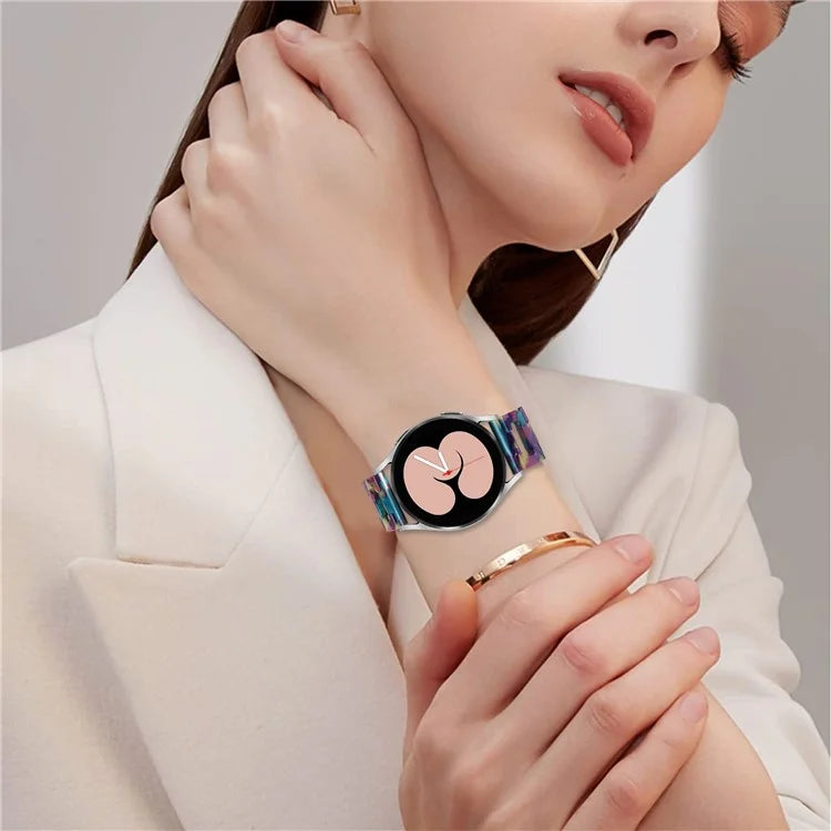 For Pebble 2 / Time Round Resin Watch Strap D-Shape Replacement Watchband