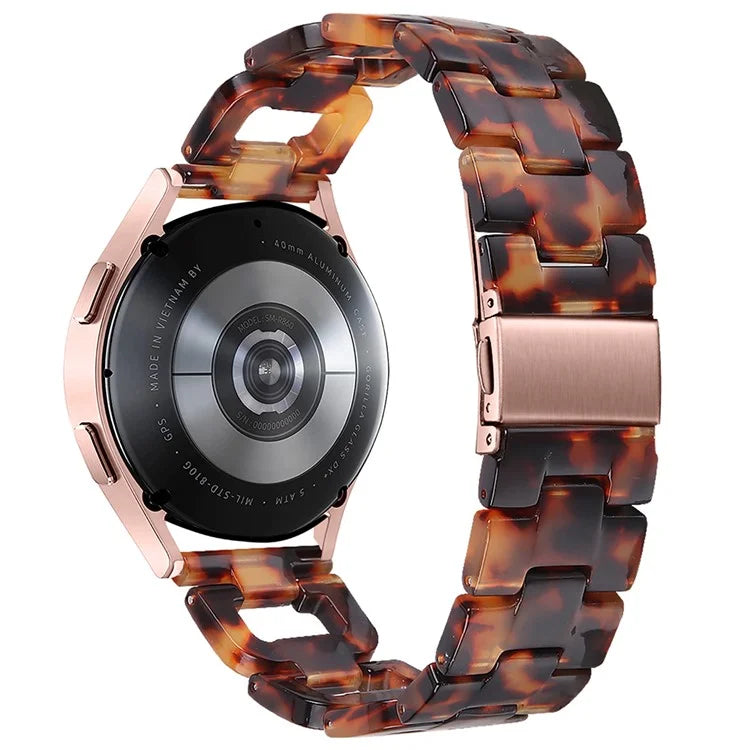 For Garmin Forerunner 245 / 245 Music Fashion D-Shape Resin Strap Bracelet Watchband