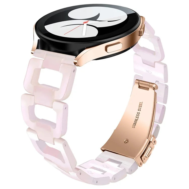 For Garmin Forerunner 245 / 245 Music Fashion D-Shape Resin Strap Bracelet Watchband