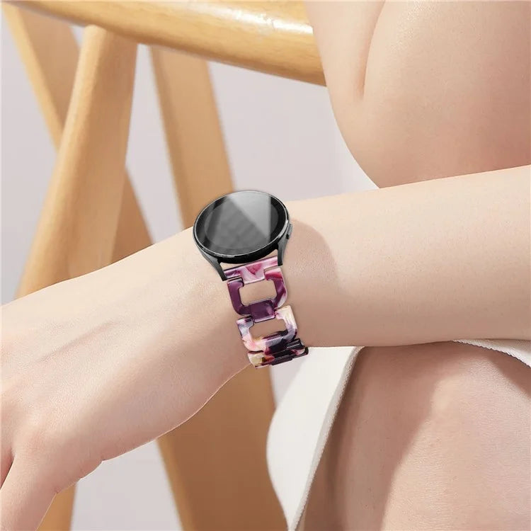 For Huawei Watch 2 / GT 2 42mm / GT 3 42mm D-Shape Strap Resin Smart Watch Band