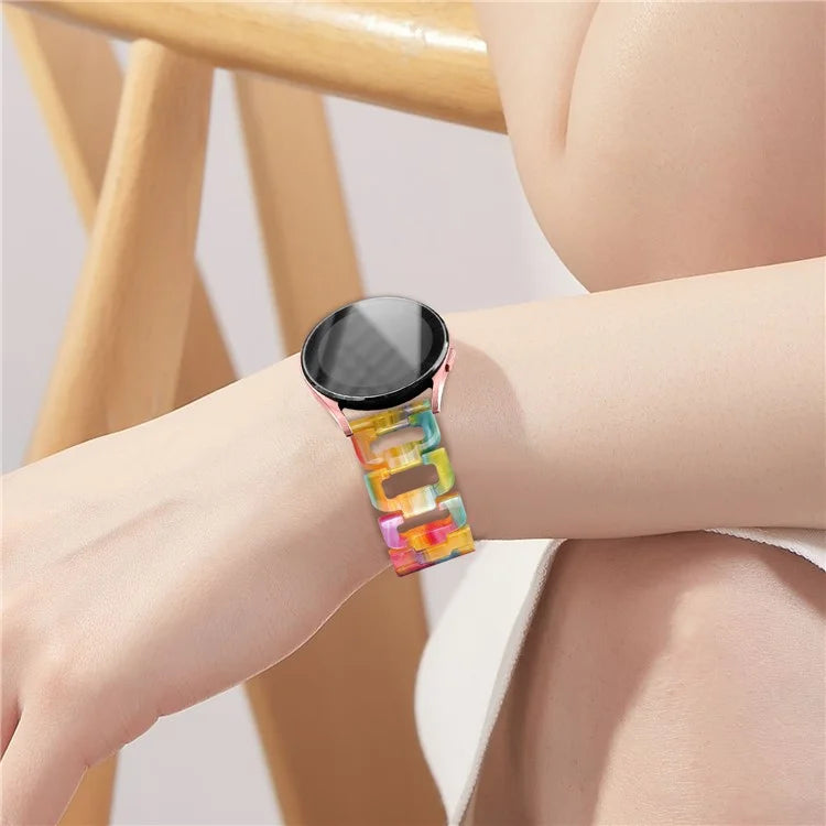 For Huami Amazfit Youth Edition 20mm Smart Watch Strap D-Shape Resin Bracelet Watchband