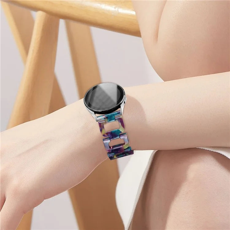 For Huami Amazfit Youth Edition 20mm Smart Watch Strap D-Shape Resin Bracelet Watchband