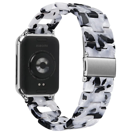 For Xiaomi Smart Band 8 Pro Smart Watch D-Shape Strap Resin Bracelet Watchband Replacement+White