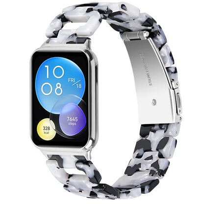 For Xiaomi Smart Band 8 Pro Smart Watch D-Shape Strap Resin Bracelet Watchband Replacement+White