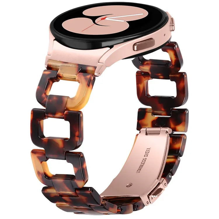For Samsung Galaxy Watch4 Active 40mm / Active 44mm / Classic 42mm / Classic 46mm Resin D-Shape Watch Strap