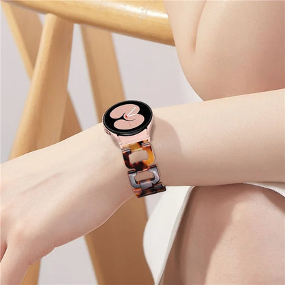 For Samsung Galaxy Watch4 Active 40mm / Active 44mm / Classic 42mm / Classic 46mm Resin D-Shape Watch Strap