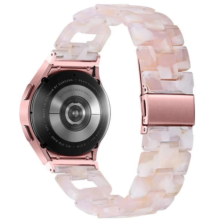 For Samsung Galaxy Watch4 Active 40mm / Active 44mm / Classic 42mm / Classic 46mm Resin D-Shape Watch Strap