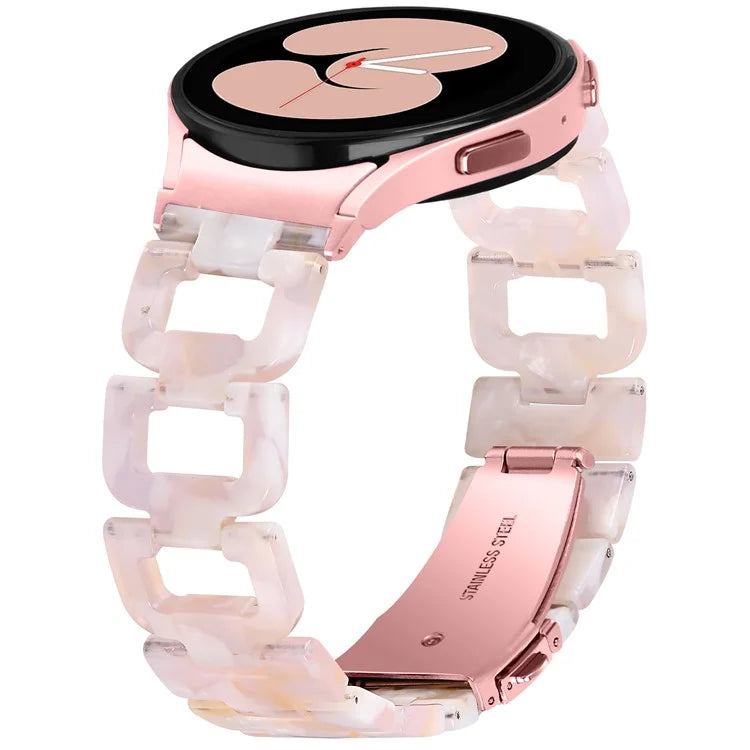 For Samsung Galaxy Watch4 Active 40mm / Active 44mm / Classic 42mm / Classic 46mm Resin D-Shape Watch Strap