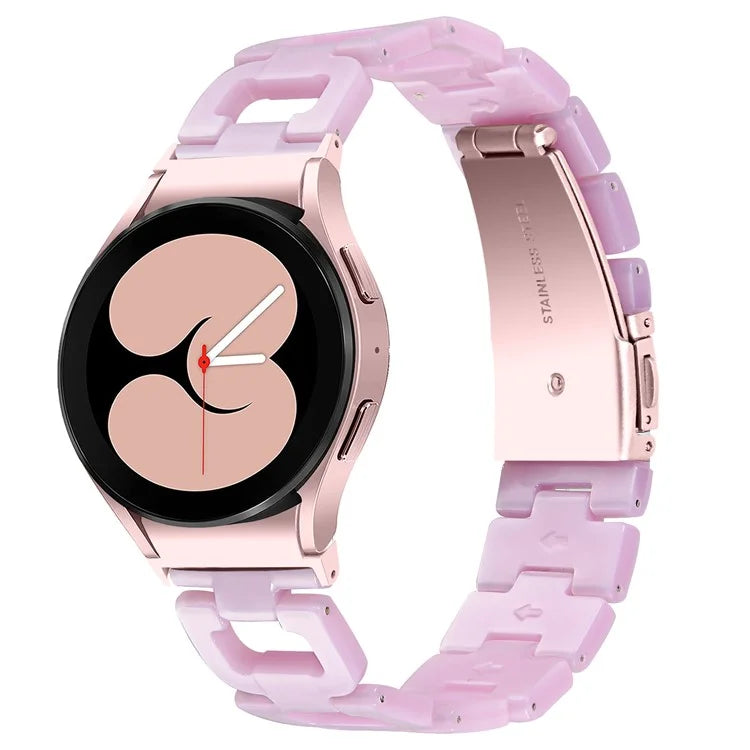 For Samsung Galaxy Watch4 Active 40mm / Active 44mm / Classic 42mm / Classic 46mm Resin D-Shape Watch Strap