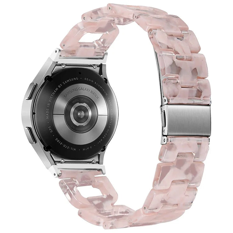For Samsung Galaxy Watch4 Active 40mm / Active 44mm / Classic 42mm / Classic 46mm Resin D-Shape Watch Strap