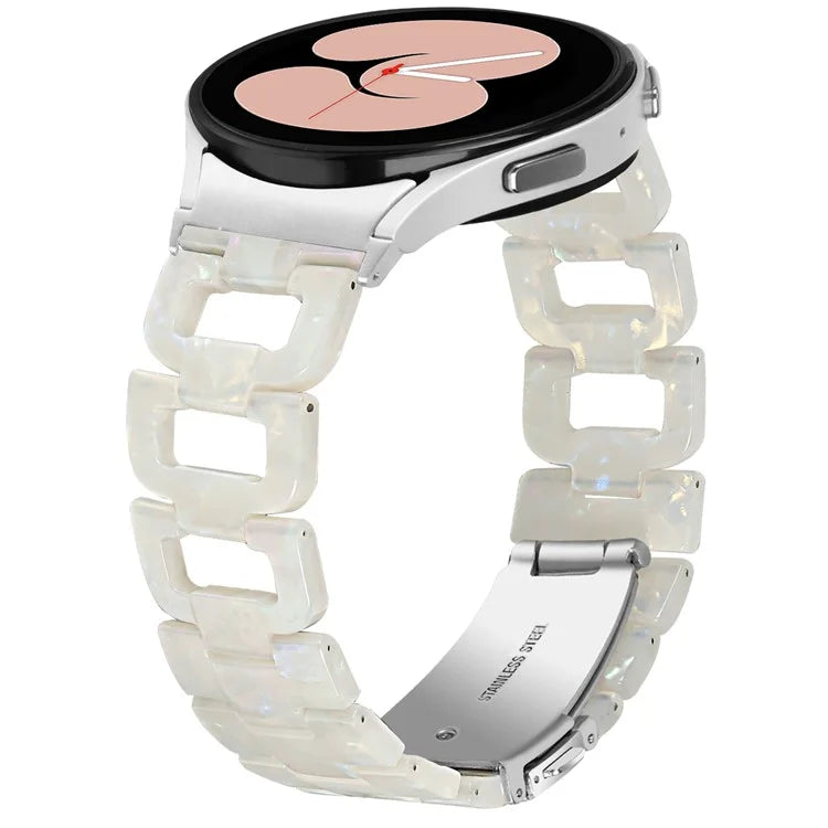 For Samsung Galaxy Watch4 Active 40mm / Active 44mm / Classic 42mm / Classic 46mm Resin D-Shape Watch Strap