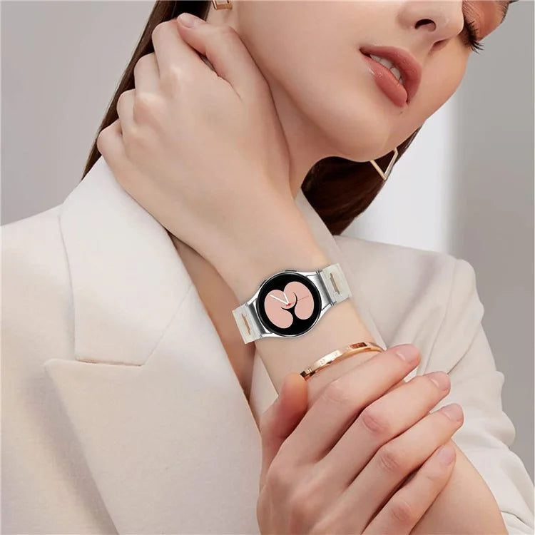 For Samsung Galaxy Watch4 Active 40mm / Active 44mm / Classic 42mm / Classic 46mm Resin D-Shape Watch Strap