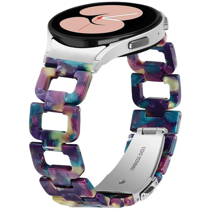 For Samsung Galaxy Watch4 Active 40mm / Active 44mm / Classic 42mm / Classic 46mm Resin D-Shape Watch Strap