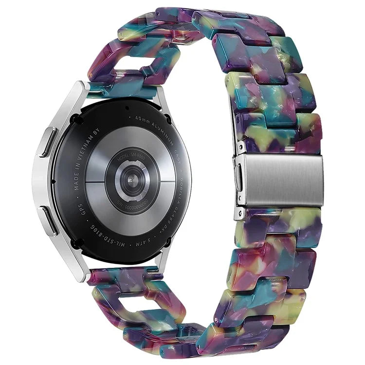 For Samsung Galaxy Watch 5 40mm / 44mm / Watch 5 Pro 45mm Smart Watch D-Shape Resin Bracelet Watchband