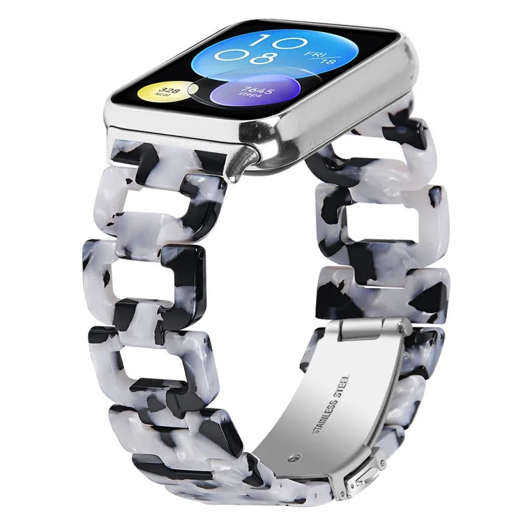 Watch Strap for Xiaomi Redmi Watch 4 D-Shape Resin Replacement Watchband+White