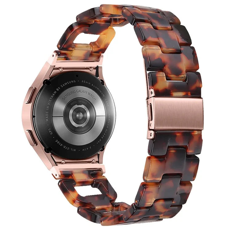 Resin Strap for Samsung Galaxy Watch6 40mm / 44mm / Watch6 Classic 43mm / 47mm D-Shape Bracelet Watchband