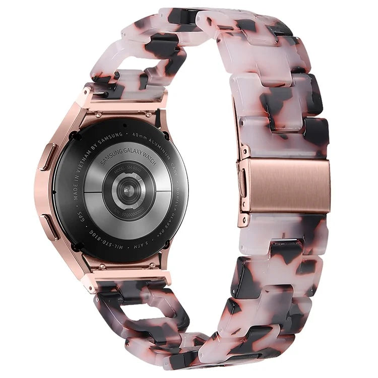 Resin Strap for Samsung Galaxy Watch6 40mm / 44mm / Watch6 Classic 43mm / 47mm D-Shape Bracelet Watchband