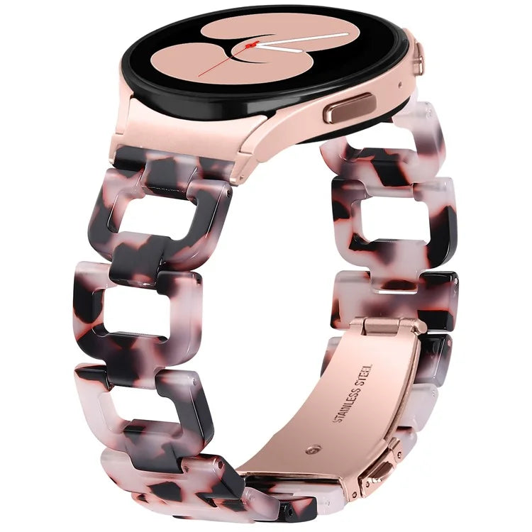 Resin Strap for Samsung Galaxy Watch6 40mm / 44mm / Watch6 Classic 43mm / 47mm D-Shape Bracelet Watchband