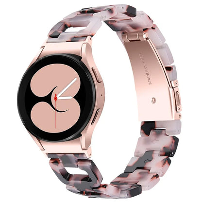 Resin Strap for Samsung Galaxy Watch6 40mm / 44mm / Watch6 Classic 43mm / 47mm D-Shape Bracelet Watchband