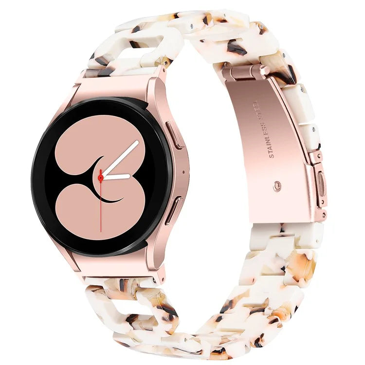 Resin Strap for Samsung Galaxy Watch6 40mm / 44mm / Watch6 Classic 43mm / 47mm D-Shape Bracelet Watchband