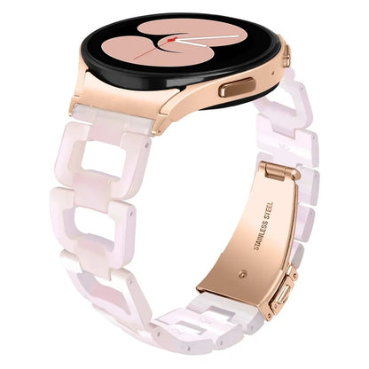 Resin Strap for Samsung Galaxy Watch6 40mm / 44mm / Watch6 Classic 43mm / 47mm D-Shape Bracelet Watchband