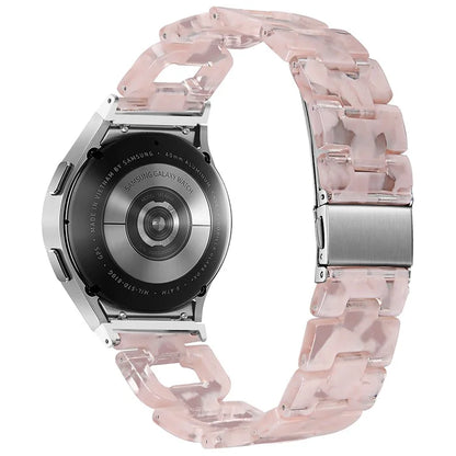 Resin Strap for Samsung Galaxy Watch6 40mm / 44mm / Watch6 Classic 43mm / 47mm D-Shape Bracelet Watchband