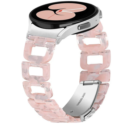 Resin Strap for Samsung Galaxy Watch6 40mm / 44mm / Watch6 Classic 43mm / 47mm D-Shape Bracelet Watchband
