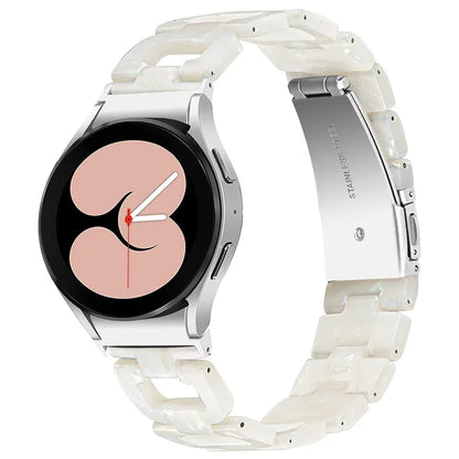 Resin Strap for Samsung Galaxy Watch6 40mm / 44mm / Watch6 Classic 43mm / 47mm D-Shape Bracelet Watchband