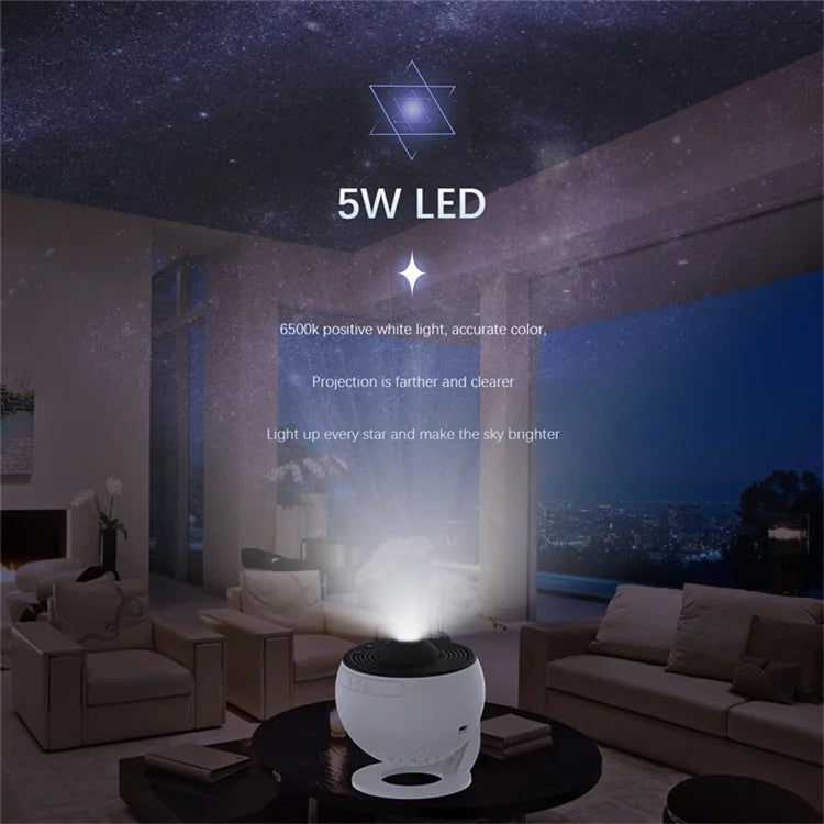 LED Star Projector Galaxy Night Light Rotating Nebula Projector Lamp Living Room Decor