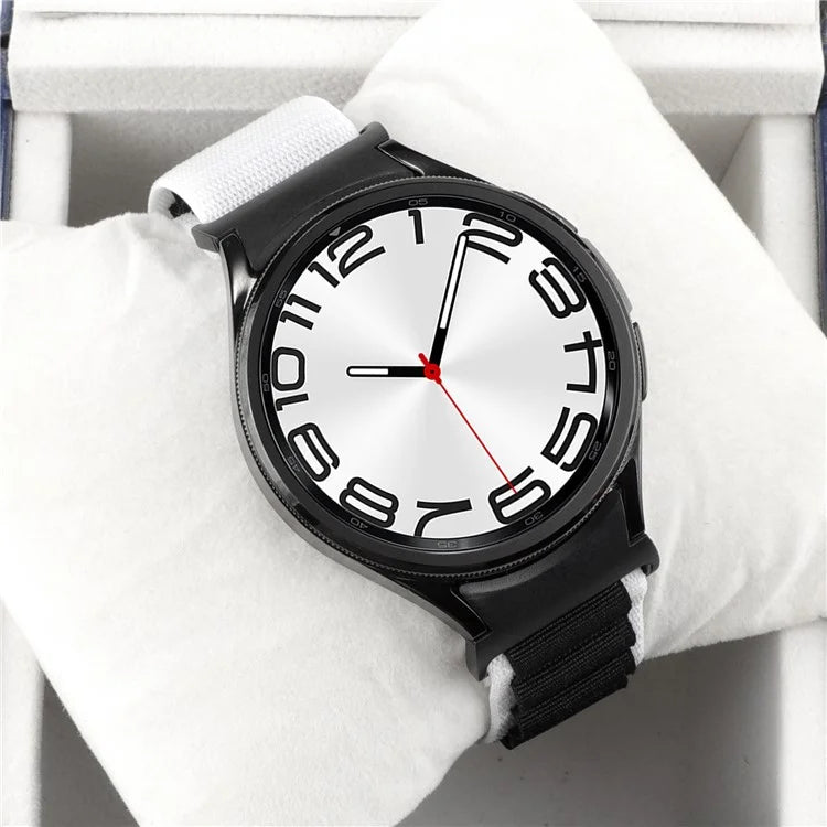 For Samsung Galaxy Watch6 / Watch6 Classic / Watch 5 / Watch4 Nylon Watch Strap G Hook Wristband