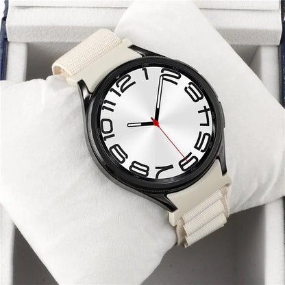 For Samsung Galaxy Watch6 / Watch6 Classic / Watch 5 / Watch4 Nylon Watch Strap G Hook Wristband