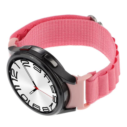 For Samsung Galaxy Watch6 / Watch6 Classic / Watch 5 / Watch4 Nylon Watch Strap G Hook Wristband