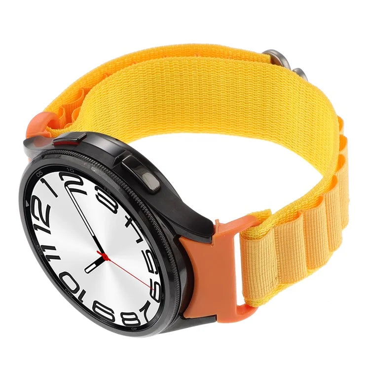 For Samsung Galaxy Watch6 / Watch6 Classic / Watch 5 / Watch4 Nylon Watch Strap G Hook Wristband