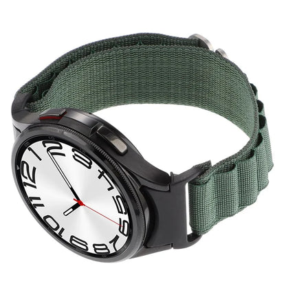 For Samsung Galaxy Watch6 / Watch6 Classic / Watch 5 / Watch4 Nylon Watch Strap G Hook Wristband