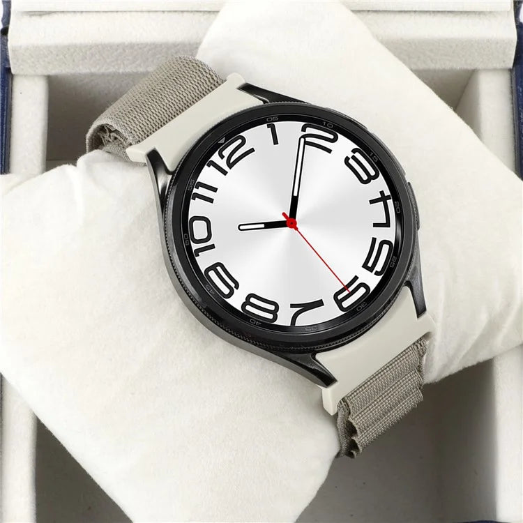 For Samsung Galaxy Watch6 / Watch6 Classic / Watch 5 / Watch4 Nylon Watch Strap G Hook Wristband