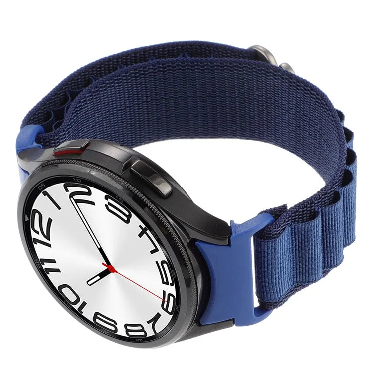 For Samsung Galaxy Watch6 / Watch6 Classic / Watch 5 / Watch4 Nylon Watch Strap G Hook Wristband