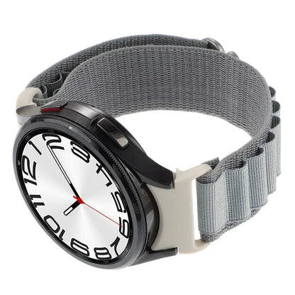 For Samsung Galaxy Watch6 / Watch6 Classic / Watch 5 / Watch4 Nylon Watch Strap G Hook Wristband