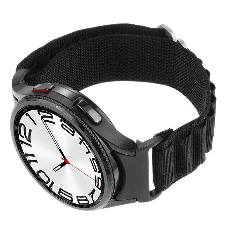 For Samsung Galaxy Watch6 / Watch6 Classic / Watch 5 / Watch4 Nylon Watch Strap G Hook Wristband